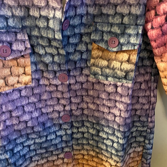 New multi color over cost button jacket - Picture 5 of 7